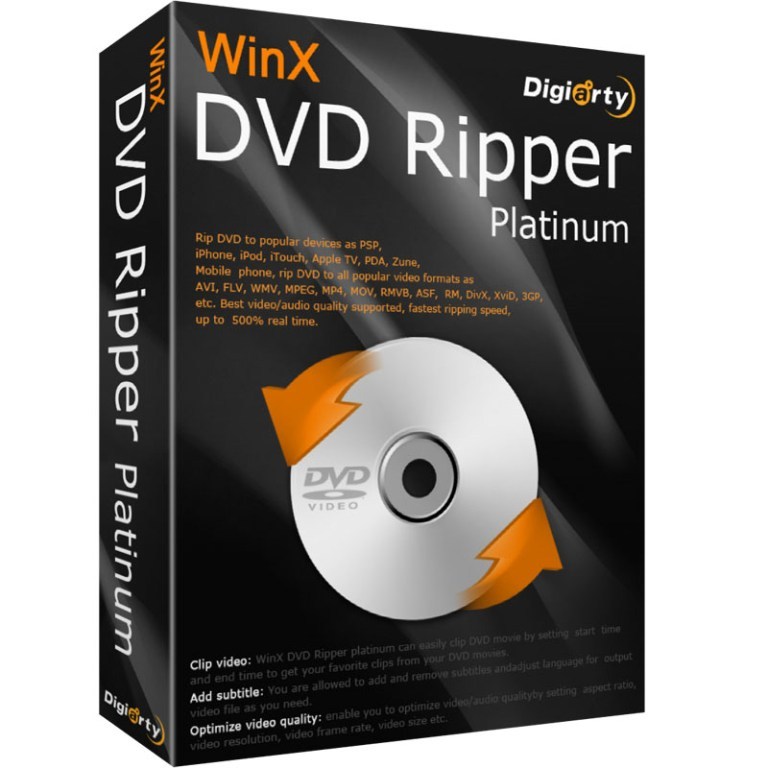 WinX DVD Ripper Platinum 8.8 Crack + License Code 2019