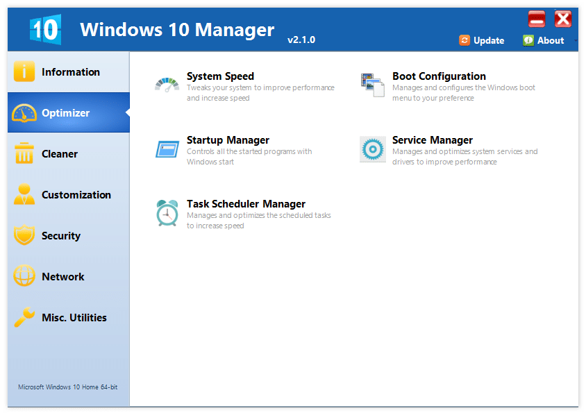 Yamicsoft Windows 10 Manager 3.7.0 Crack