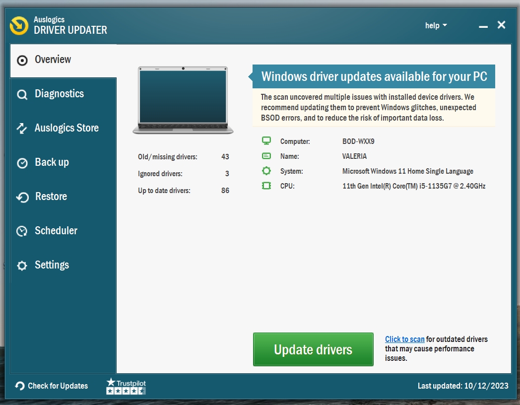 Auslogics Driver Updater 1.24.0.3 with Crack